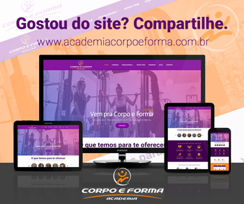 Site Academia Corpo e Forma Guaíba